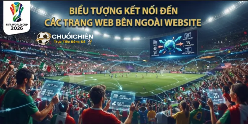 Biểu tượng kết nối đến các trang web bên ngoài website