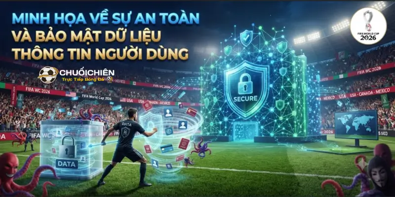 Minh họa về sự an toàn và bảo mật dữ liệu thông tin người dùng